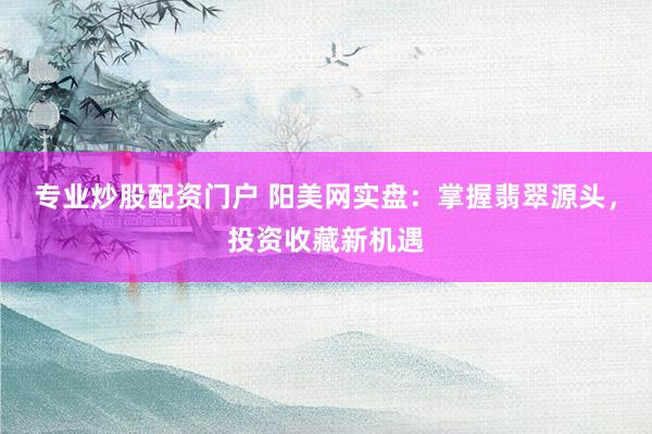 专业炒股配资门户 阳美网实盘：掌握翡翠源头，投资收藏新机遇