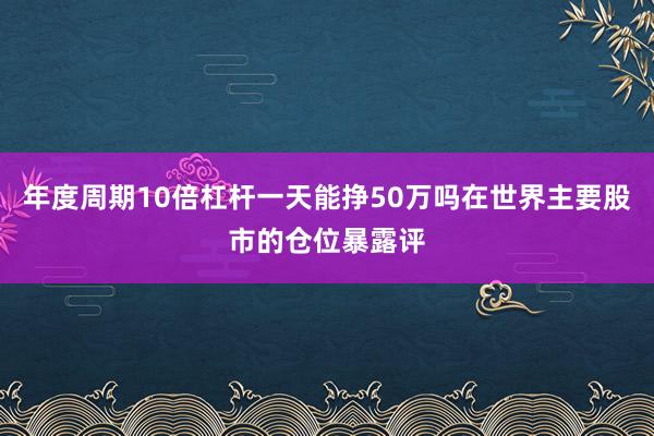 年度周期10倍杠杆一天能挣50万吗在世界主要股市的仓位暴露评