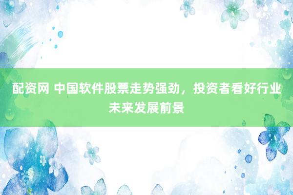 配资网 中国软件股票走势强劲，投资者看好行业未来发展前景