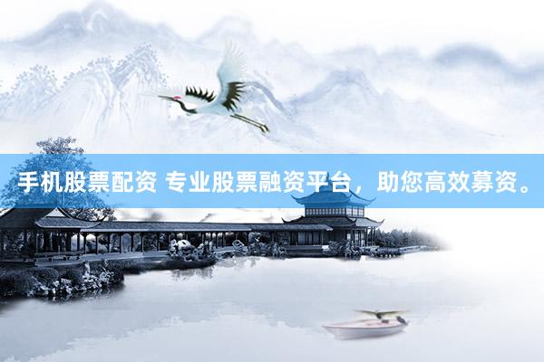 手机股票配资 专业股票融资平台，助您高效募资。